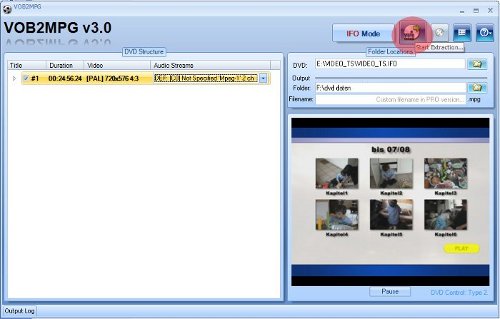 Video-DVD als MPEG-Datei abspeichern